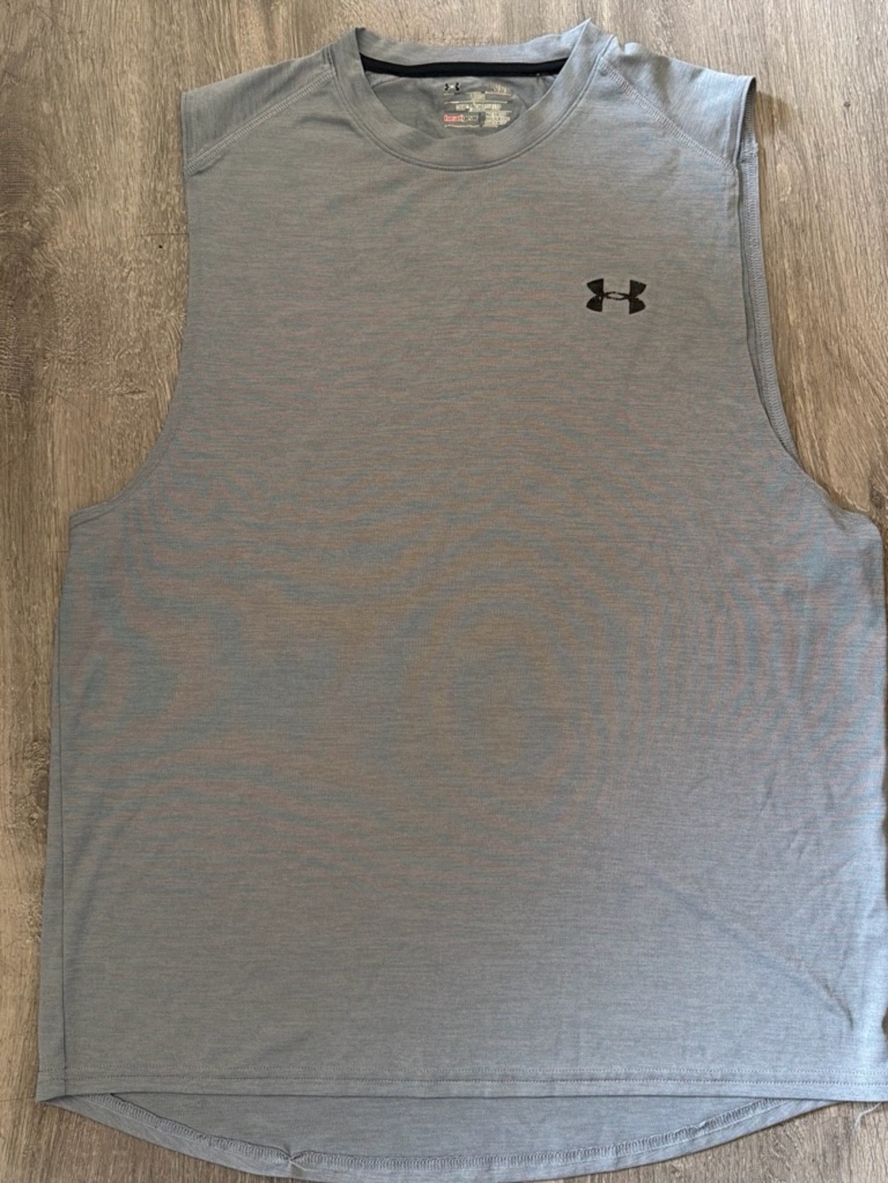 LG Men’s Sleeveless Athletic Tank Top - Light Gray with Black Logo